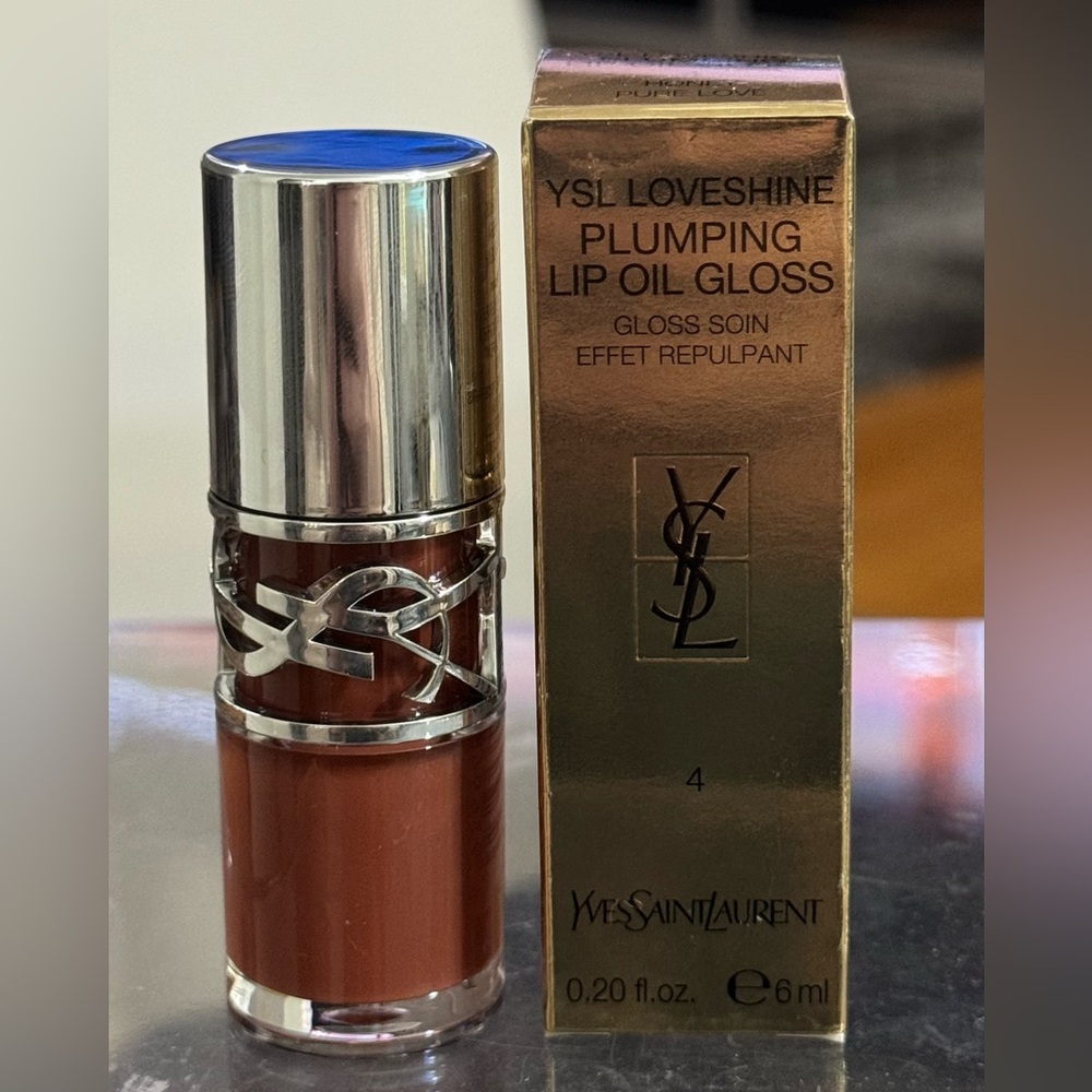 NIB Yves Saint Laurent Loveshine Lip Oil Gloss in Honey Pure Love